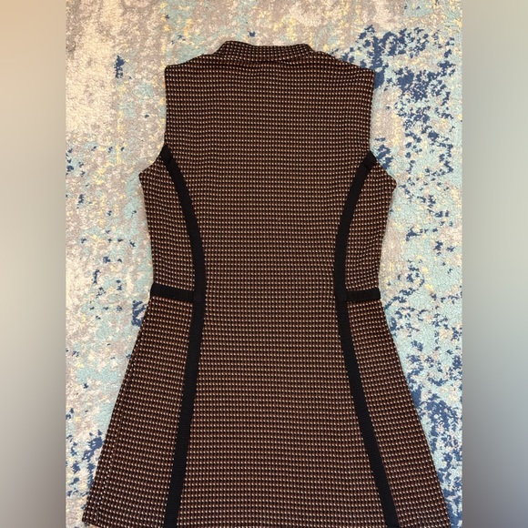 Brown Knit Top A-Line Mock Neck - Picture 4 of 4